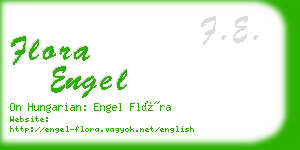 flora engel business card